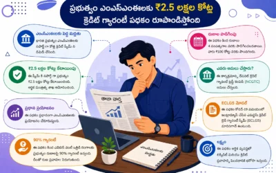ప్రభుత్వం ఎంఎస్ఎంఈలకు ₹2.5 లక్షల కోట్ల క్రెడిట్ గ్యారంటీ పథకం రూపొందిస్తోంది